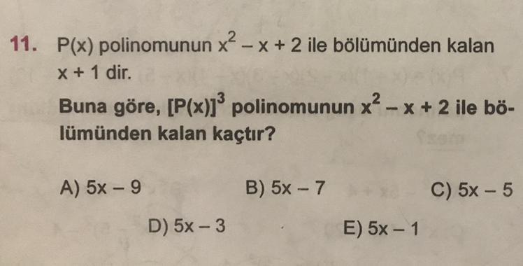 10Polinomlar; =>ANLATARAK ÇÖZENİ EN İYİ SEÇİP TEŞEKKÜR EDECEĞİM
