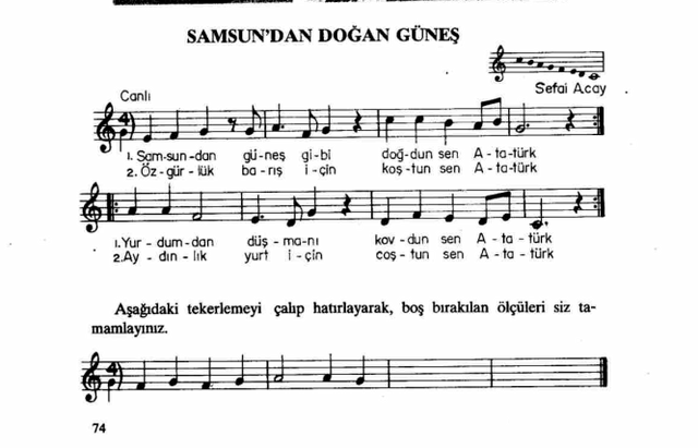 samsundan dogan güneş notaları ney acaba acil gerek