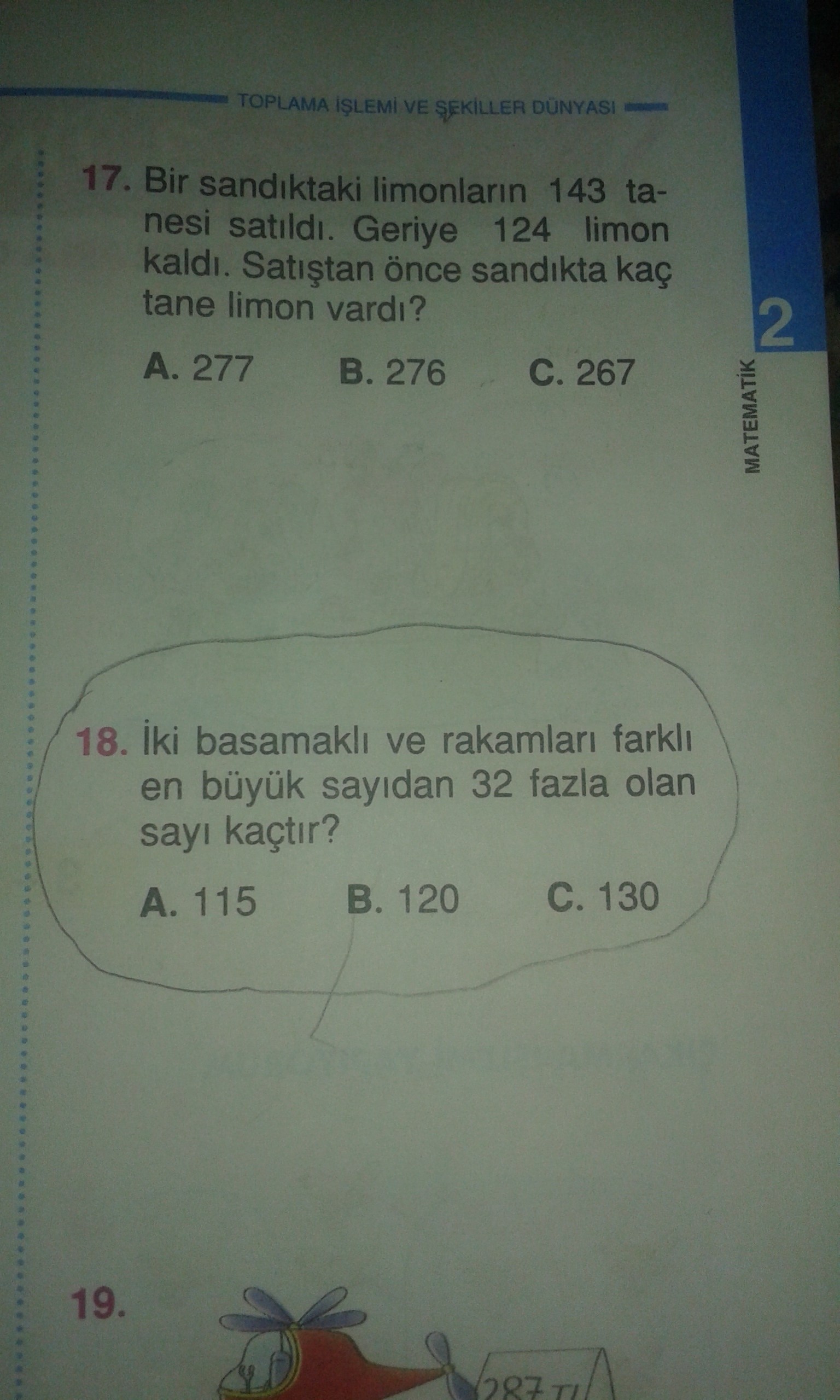 3. sinifim şu sorulara bir bakın