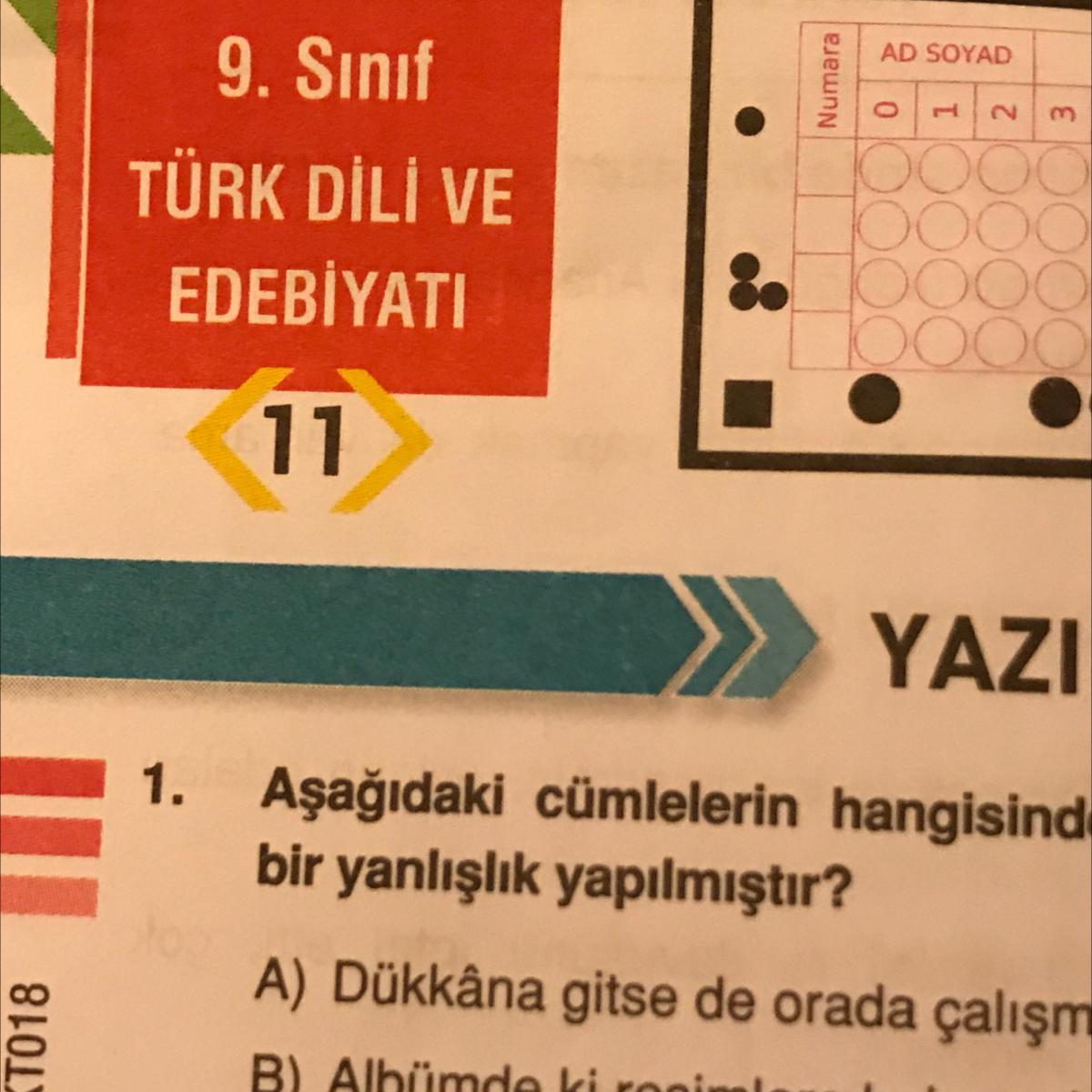 9. sınıf EDEBİYATTEST OKUL cevapları olan atabilir mi gençler lütfenn