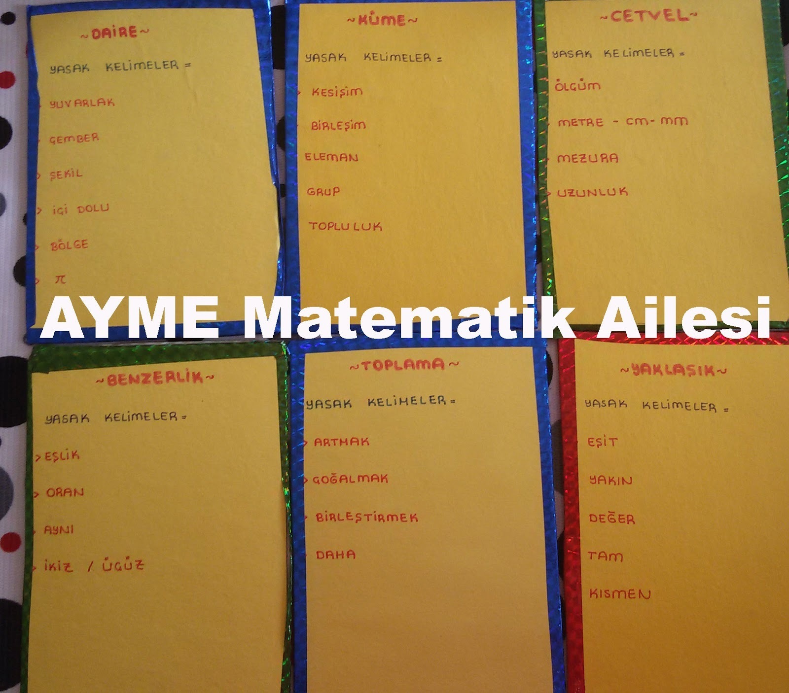 Matabu kelimeleri 17 tane lutfen acil