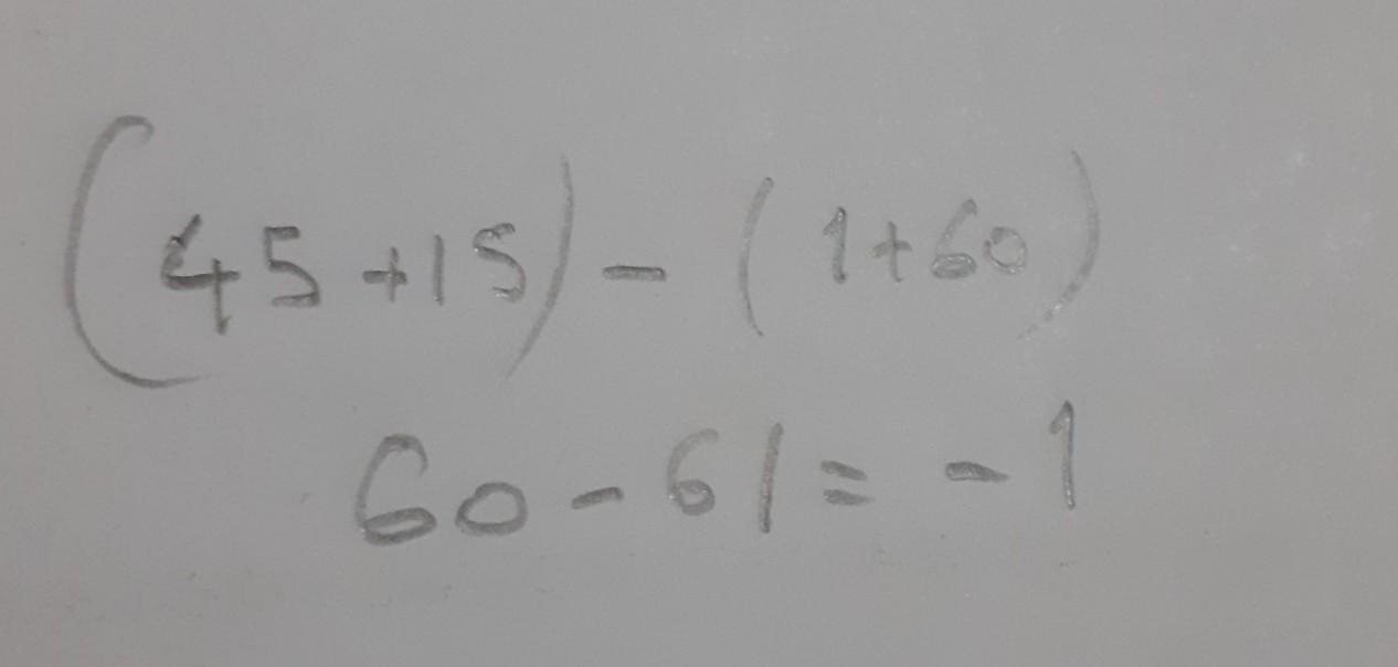[ 45 (15) ] [ 1 (60) ]