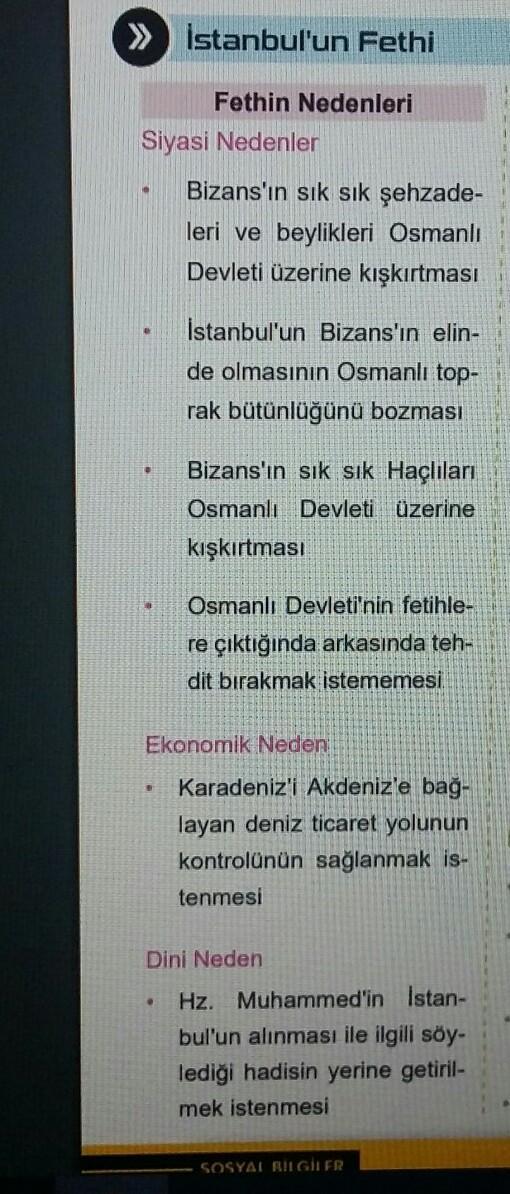 istanbulun fethinin tarihi siyasi askeri ekonomik ve dini nedenleri