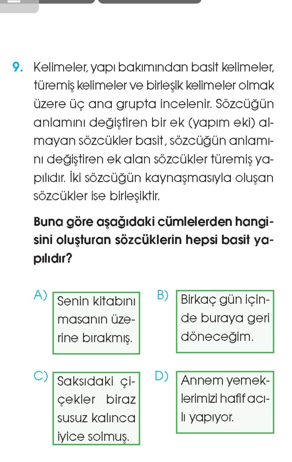 Lütfen bu sorulara acilen yapın 6. sınıf Türkçe