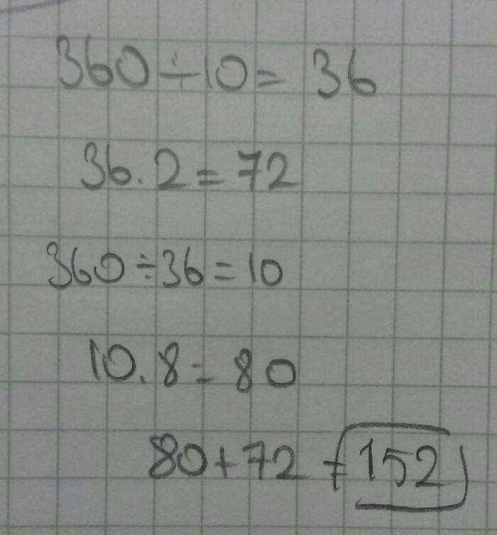 360 sayısının 2\10 u ile 8\36'sının toplamı kaç eder?
