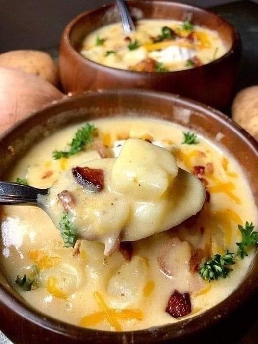 CREAMY POTATO SOUP Grandma old recipes