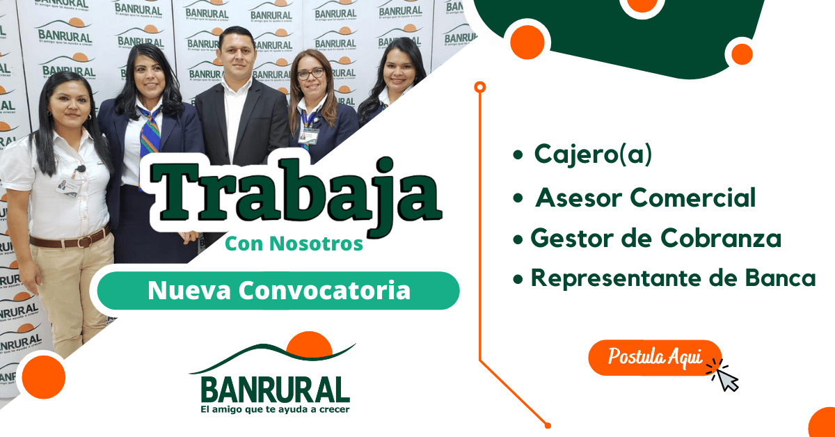 BANRURAL Financiera Ofrece Nuevos Puestos de Trabajo Trabajos Mas