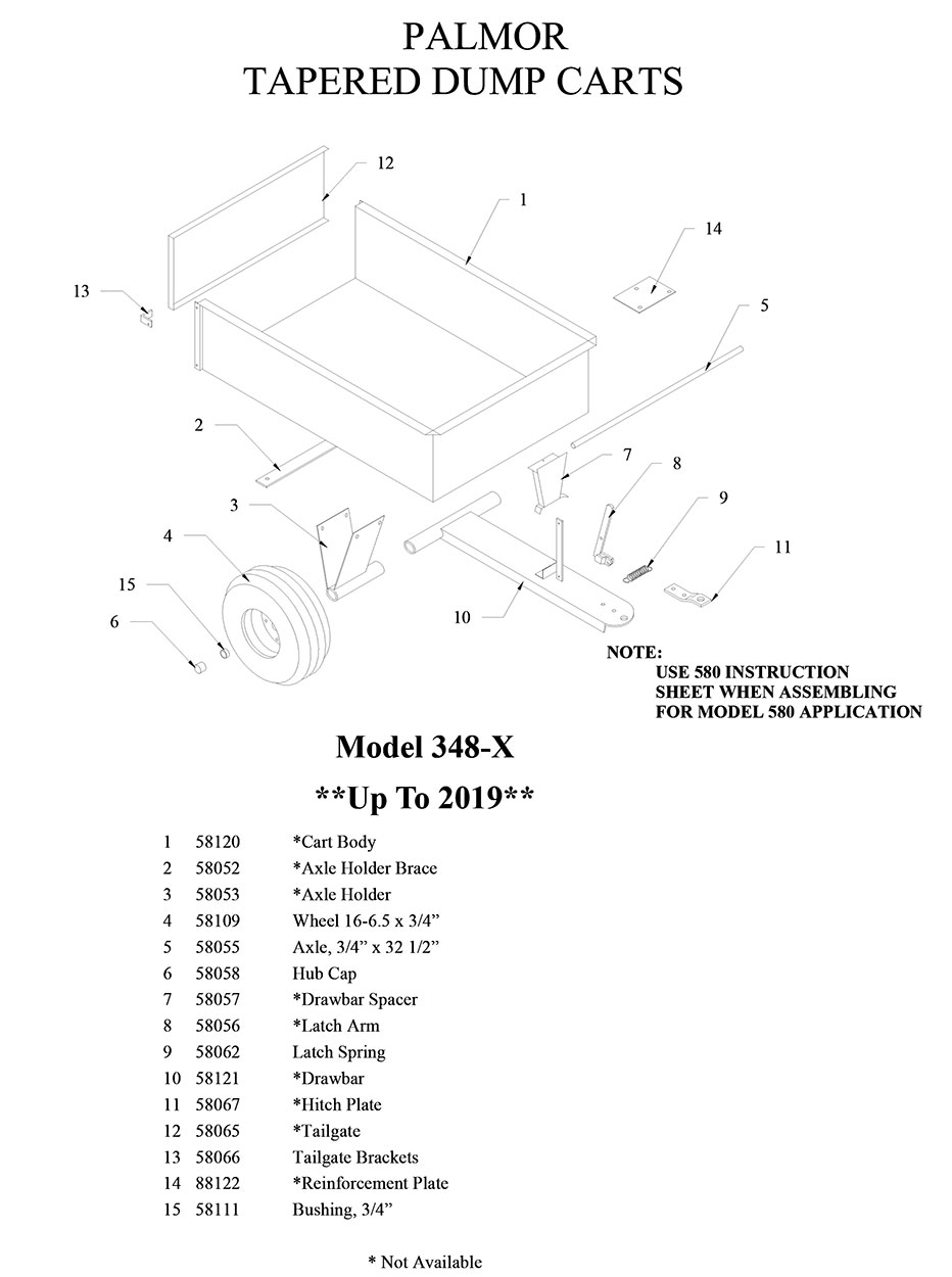 348-X Parts List - Trac-Vac