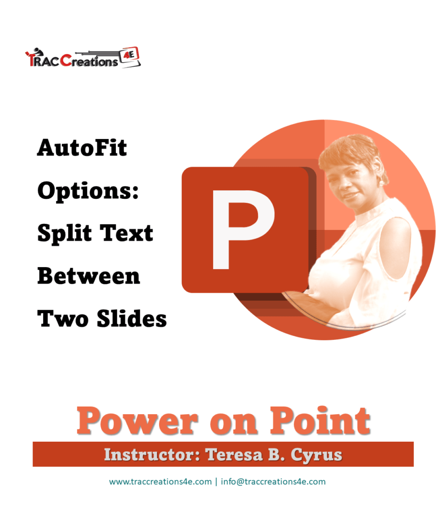 How to Split Text Between Two Slides » TRACCreations4E