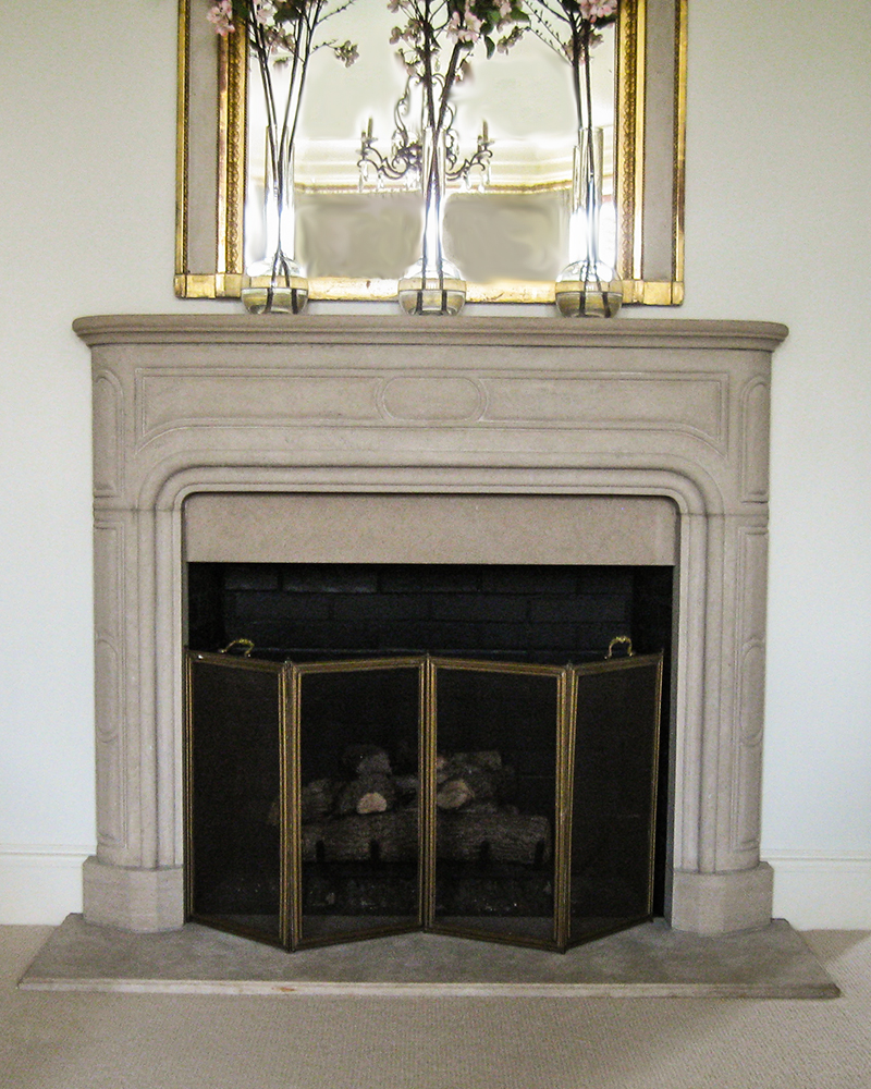 32F Indiana Limestone Fireplace