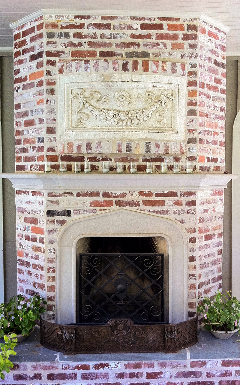 4F Indiana Limestone Fireplace