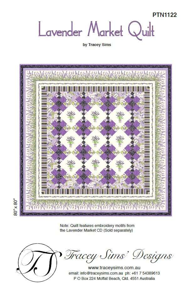 Lavender Market Quilt Pattern TraceySimsDesigns