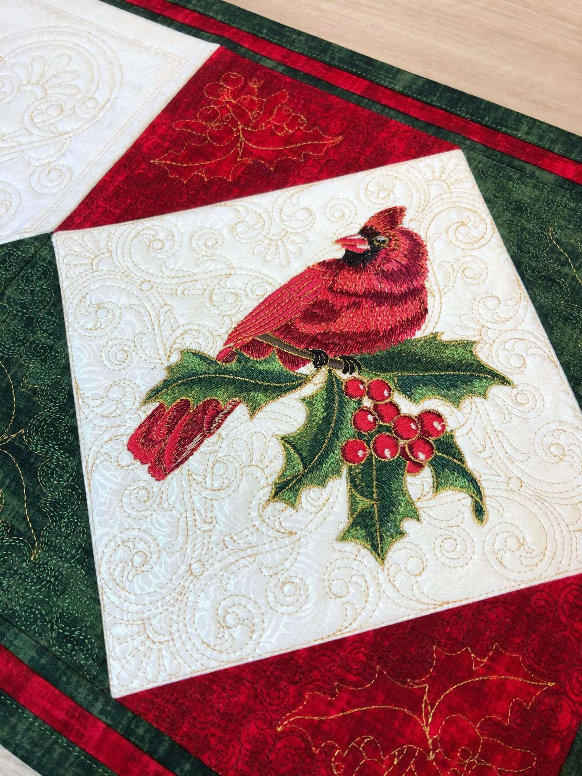 Christmas Placemat with Cutlery and Napkin Holder TraceySimsDesigns