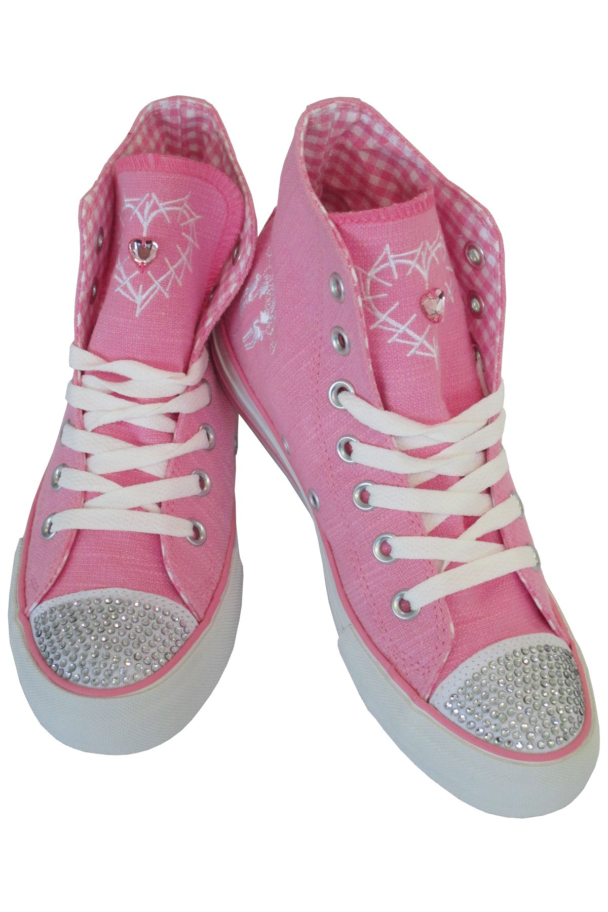 Trachten Sneaker Pink Glitter Trachtenzone