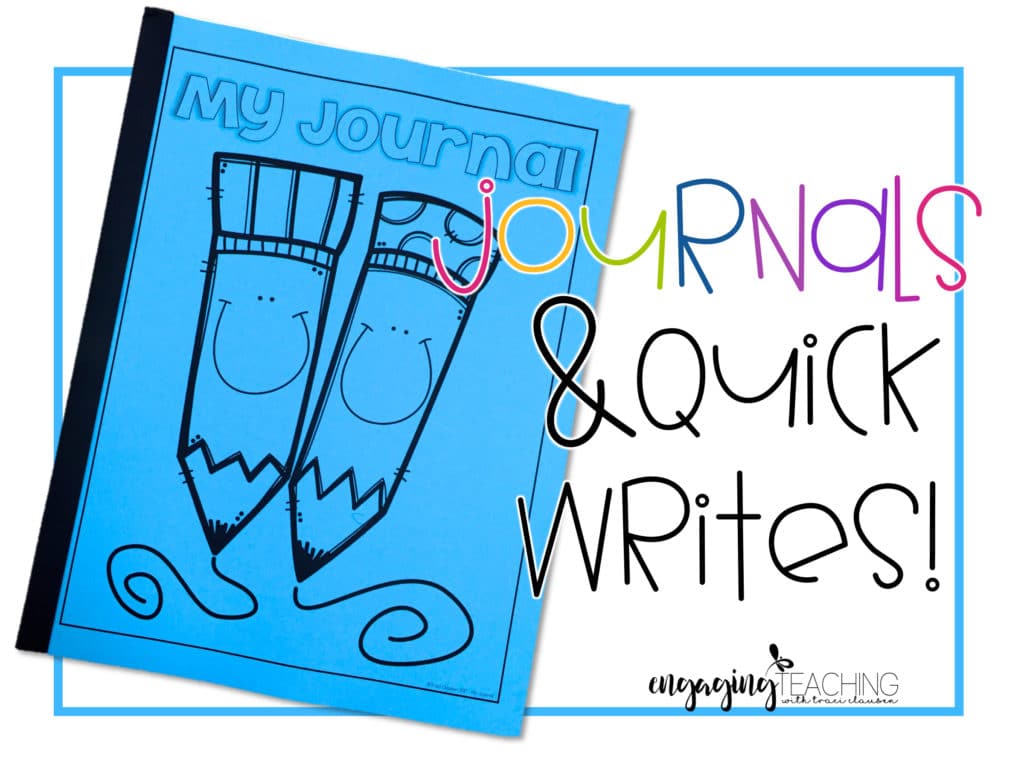 QuickWrites Easy Journal Activities • Traci Clausen Engaging Teaching