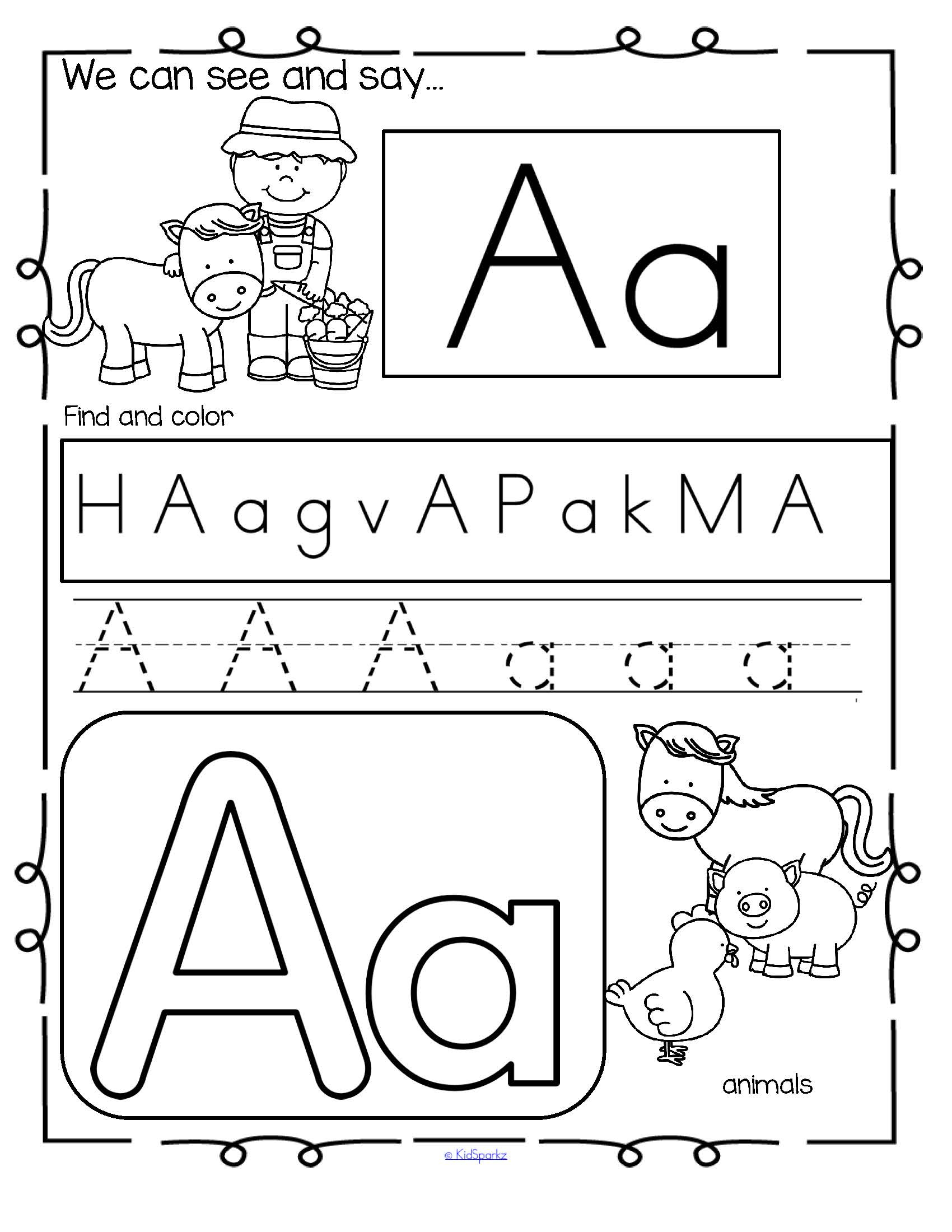 Farm Tracing Worksheets Tracing Worksheets