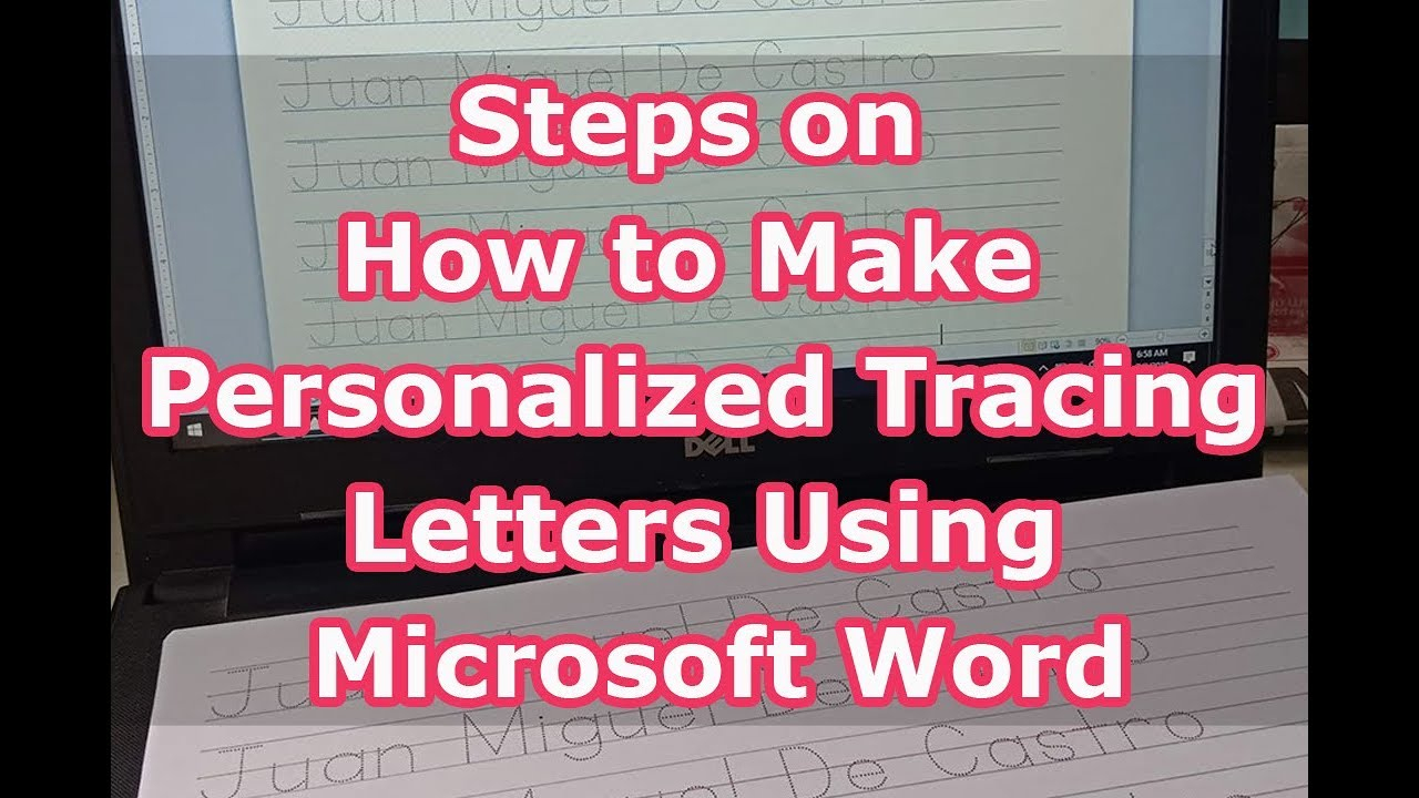 How To Make Tracing Letters In Microsoft Word