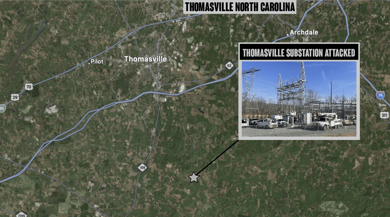Gunman, Power Substation, Thomasville, North Carolina, US