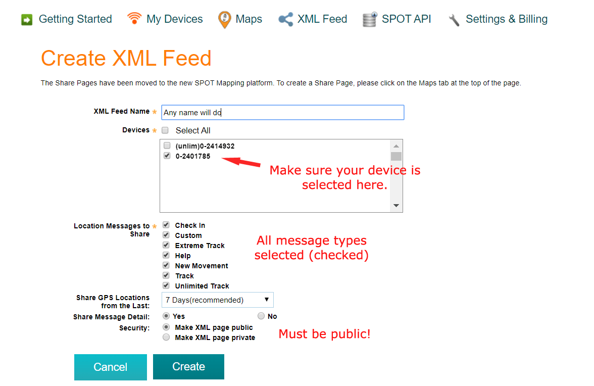 Trackleader XML feed tutorial