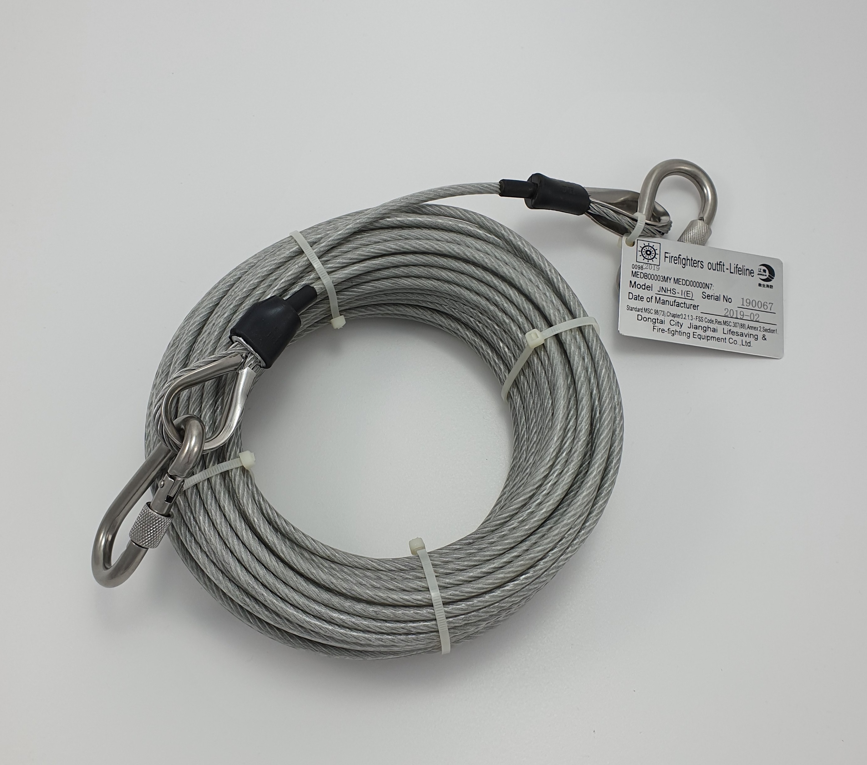Fireproof lifeline 30mtr MED approved Products Traconed