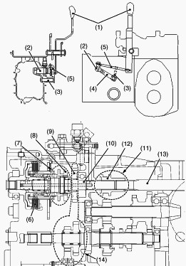 Kubota B2230, B2320, B2530 Tractor - Hydrostatic Transmission