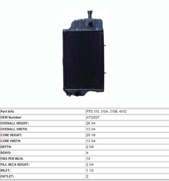 John Deere Radiators 19352005 Low prices Fast Shipping