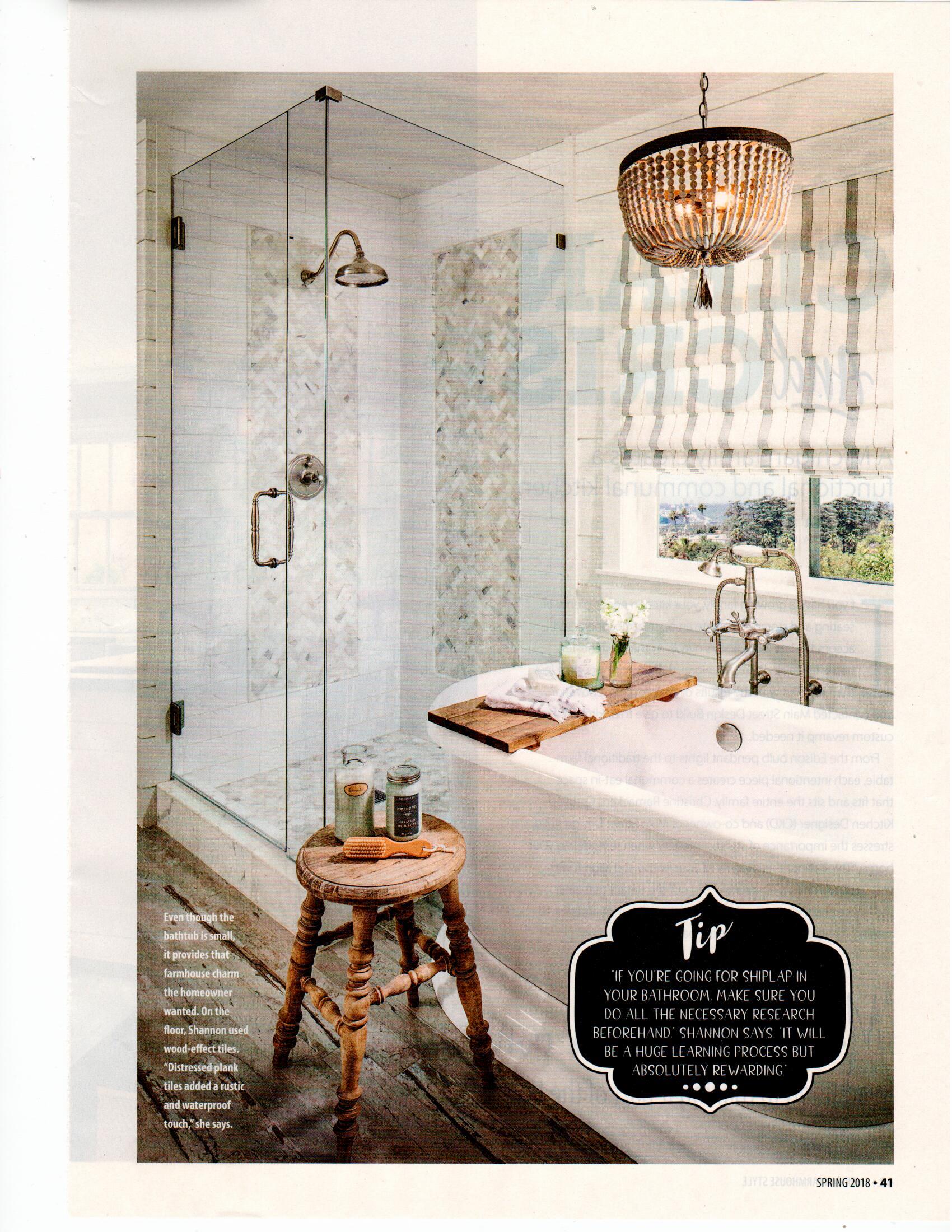 American Farmhouse Style Farm Cottage Bathroom Design TLS