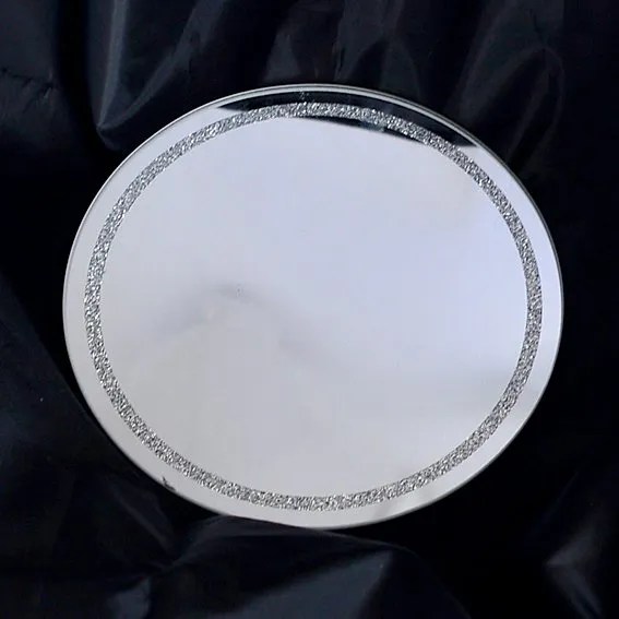 Large Round Mirror Plate (for underneath Burner) The Only Way Is Melts