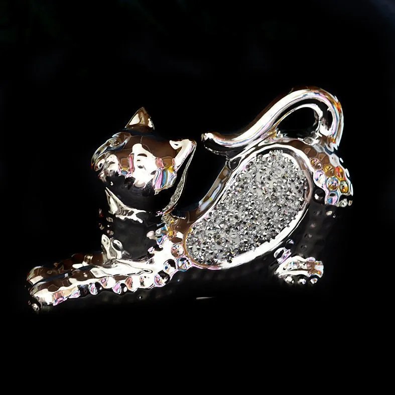 Crystal Cat Ornament Small The Only Way Is Melts