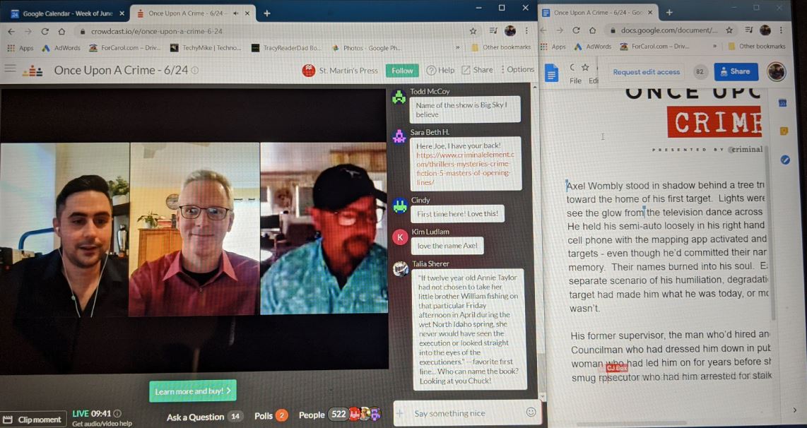 Once Upon a Crime Five Authors Write a Short Story in Real Time