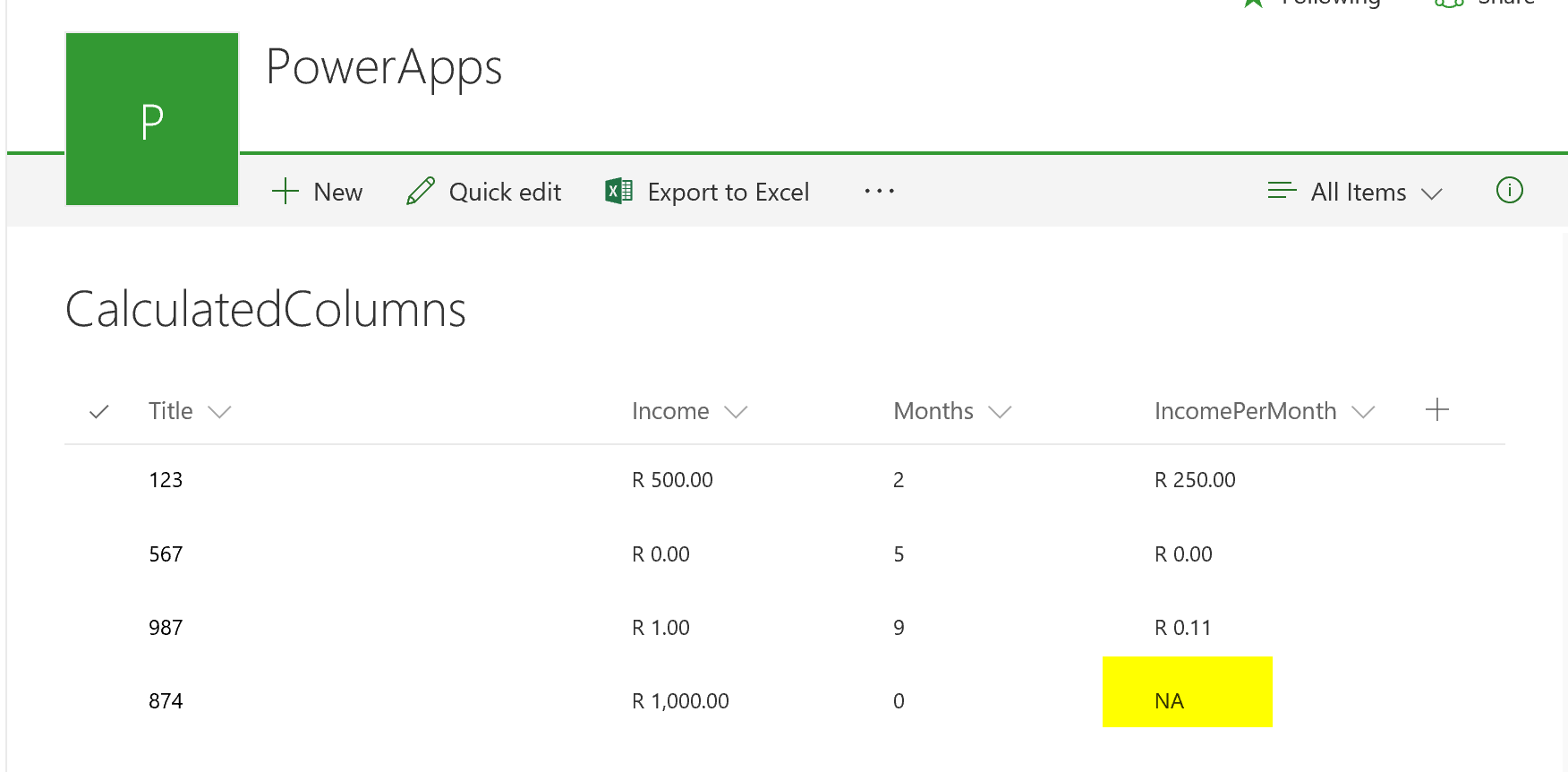 Day 275 SharePoint Hide error values in calculated columns Tracy