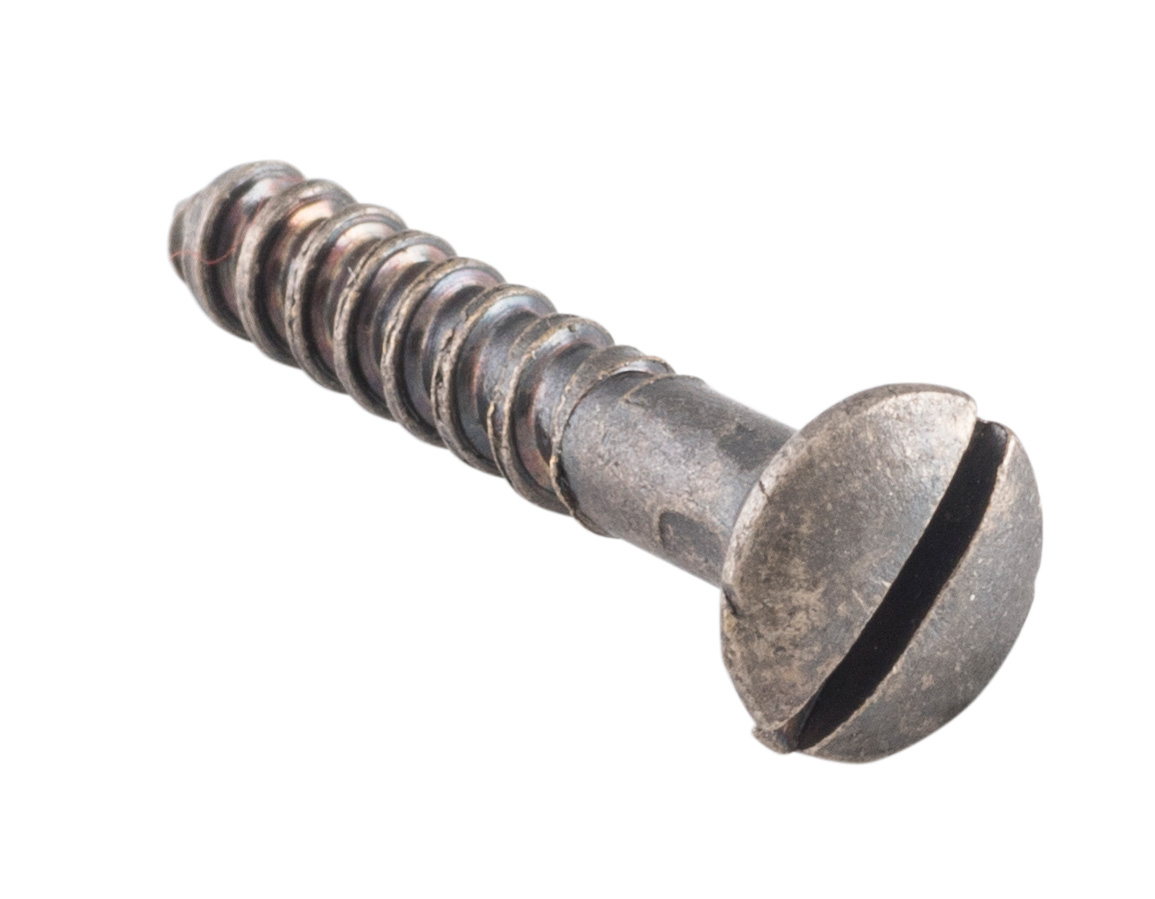 Domed Head Screws L19mm Rumbled Nickel TradCo