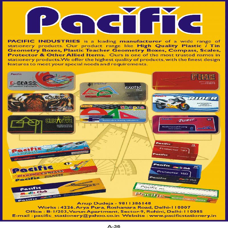 PACIFIC INDUSTRIES School Stationery Manufacturers Stationery