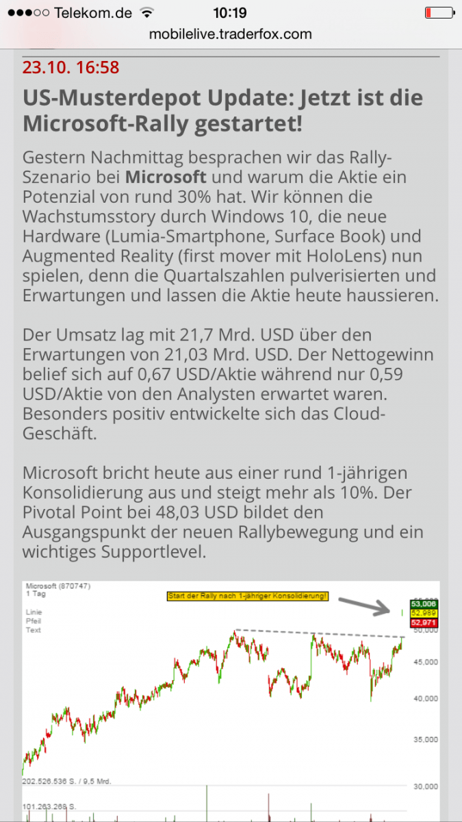 Das JahresendrallyProjekt! 4 Beispiele TraderFoxDepot geht durch die