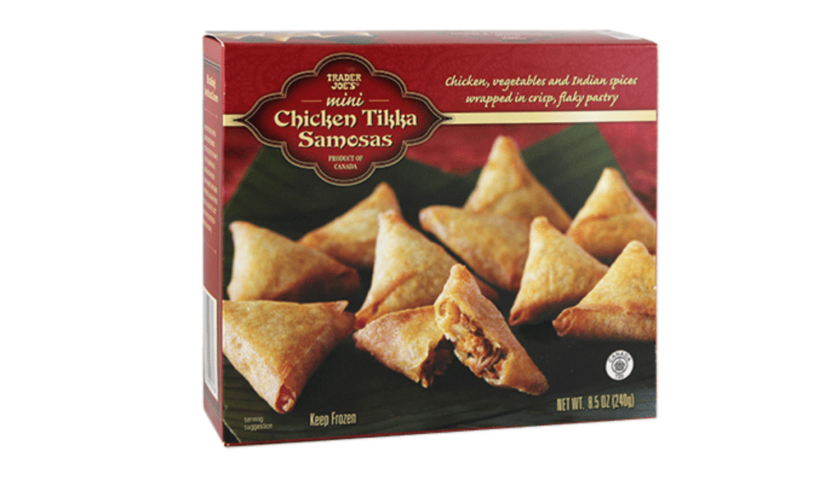 Trader joe's is an excellent place to pick up some really cool groceries at great prices. Mini Chicken Tikka Samosas - Trader Joe's Fan