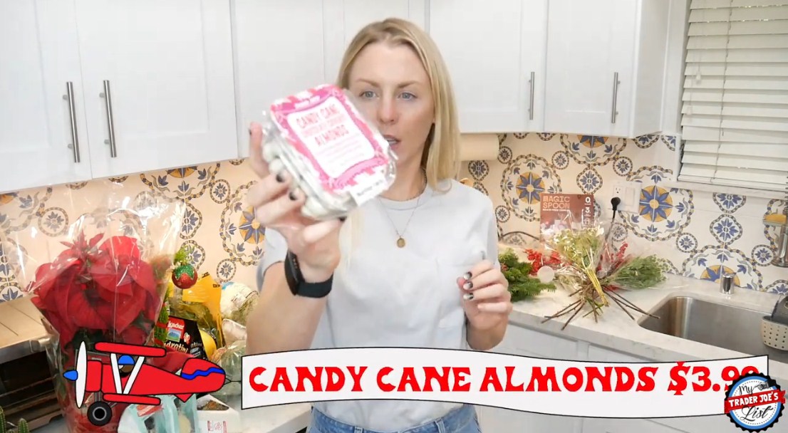 Trader Joe’s Candy Cane Almonds Review, 3.99 Trader Joe's List