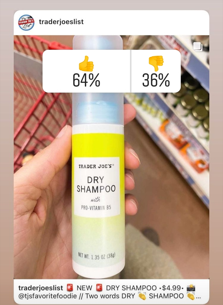Trader Joe's Dry Shampoo Rated 64👍 Trader Joe's List