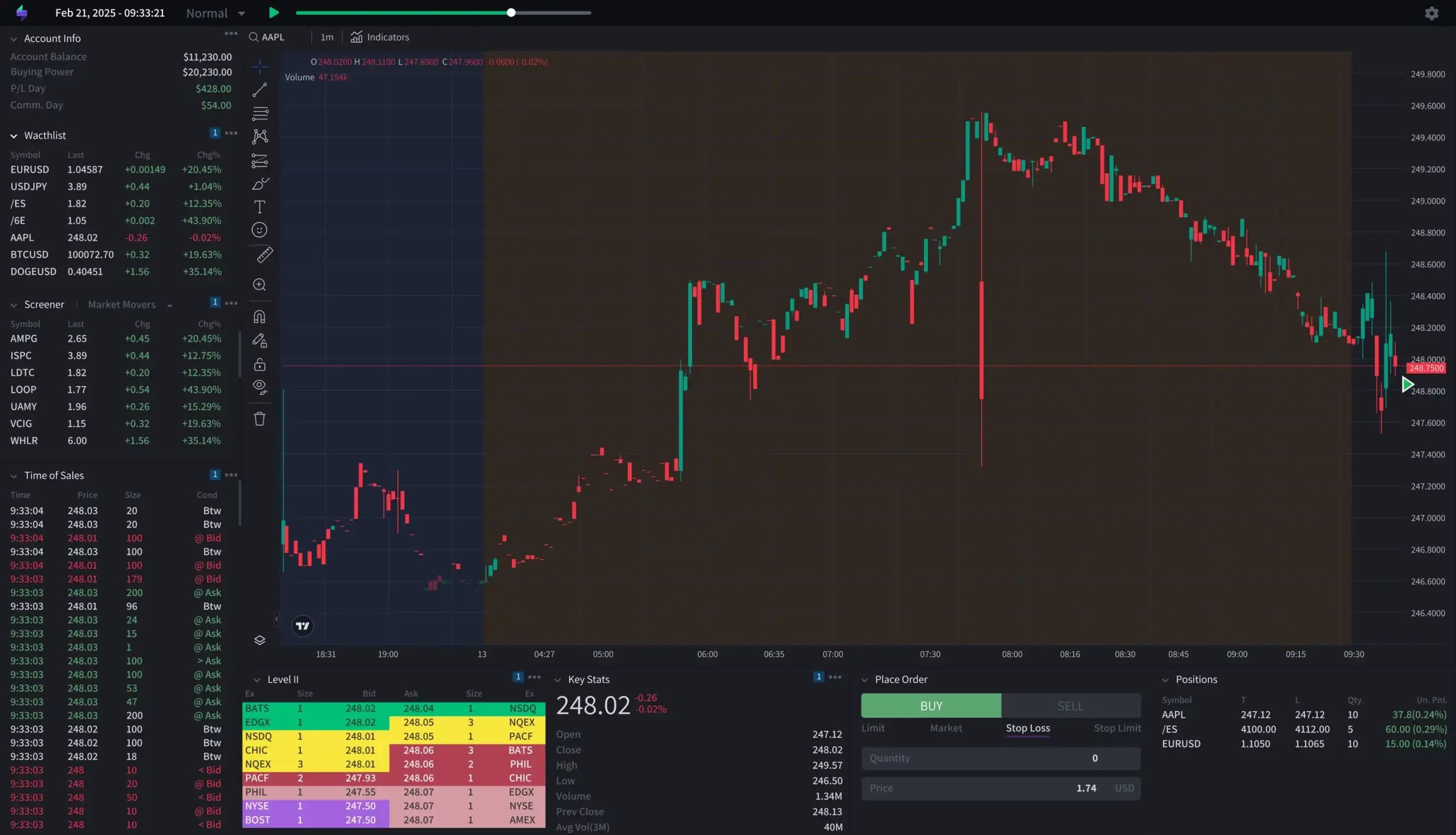 Simulator TraderSync