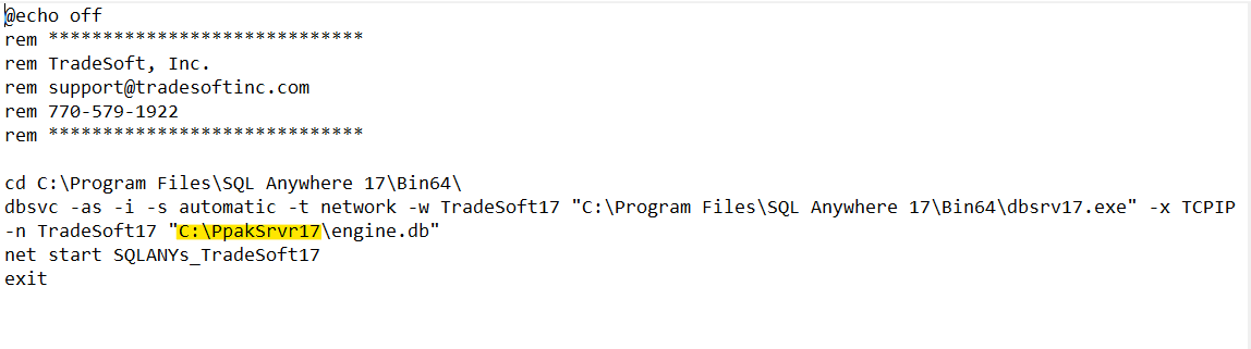 How to Run the SQL Anywhere Database Server as a Windows Service