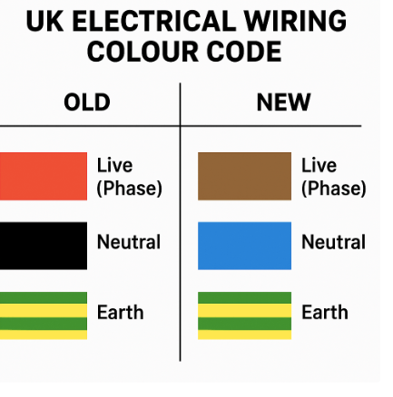 What is the colour code for UK electrical wiring? | Trades Training Centre