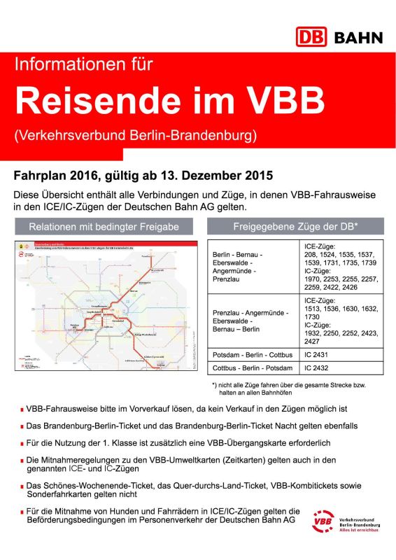 VBBTarif auch im ICE www.bahninfoforum.de