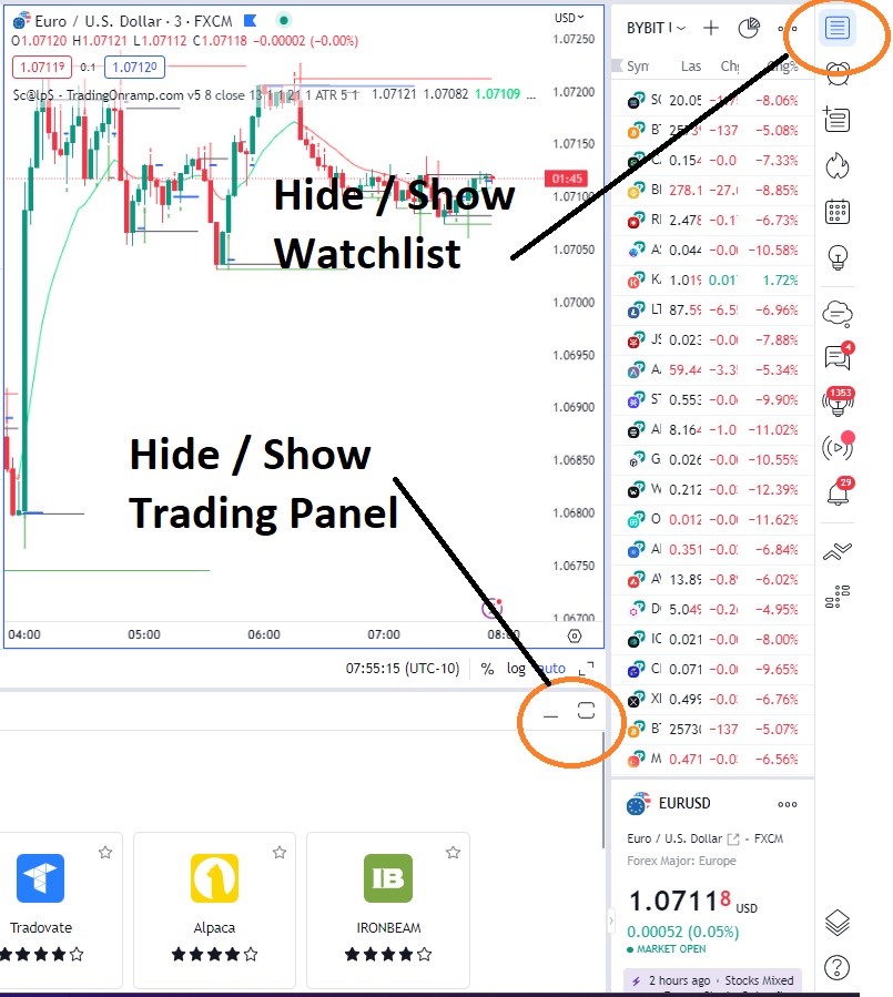 Fix Charts on TradingView TradingOnramp