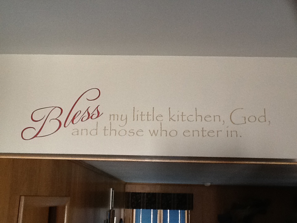 Bless My Little Kitchen Wall Decal Trading Phrases
