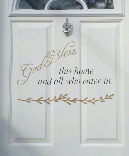 God Bless This Home Wall Decals Trading Phrases