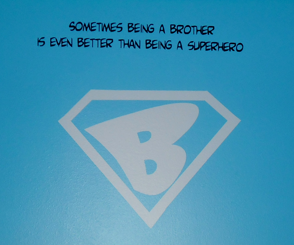Superhero Brother Wall Decals Trading Phrases