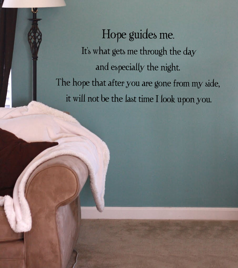Hope Wall Decal Trading Phrases