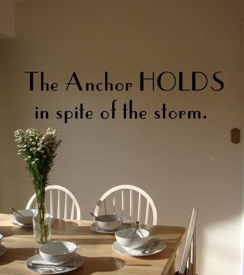 Anchor Holds Wall Decal Trading Phrases