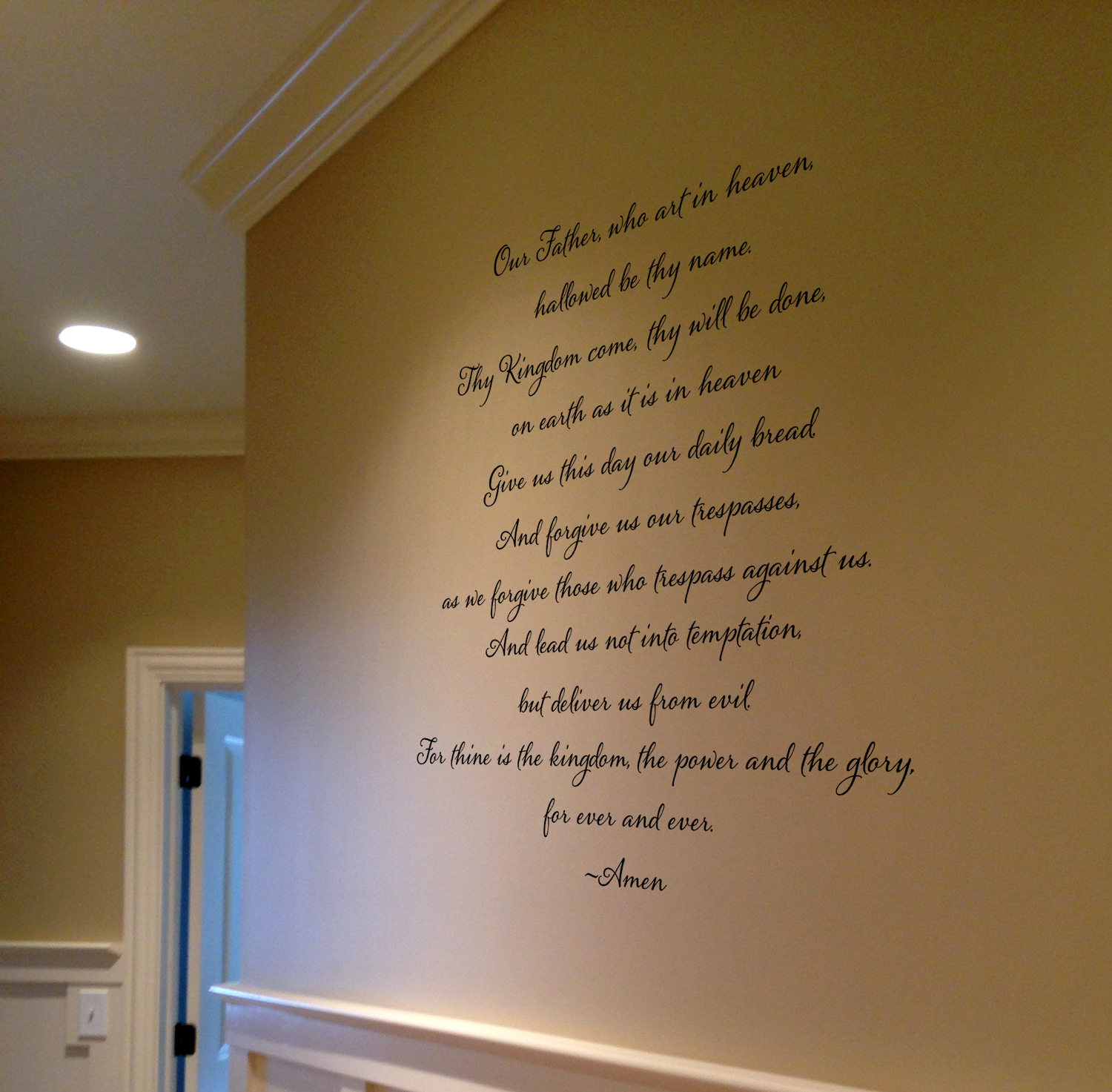 Lord's Prayer Wall Decal Trading Phrases