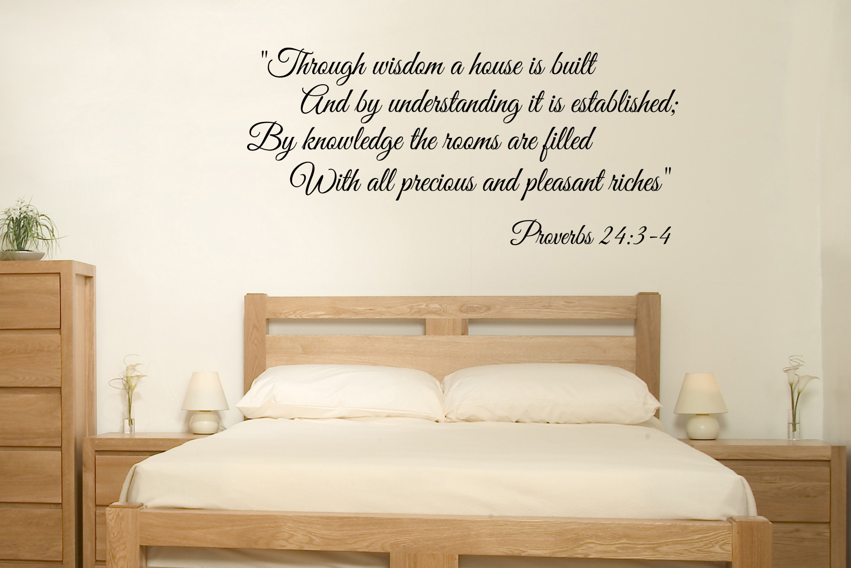 Through Wisdom Wall Decal Trading Phrases