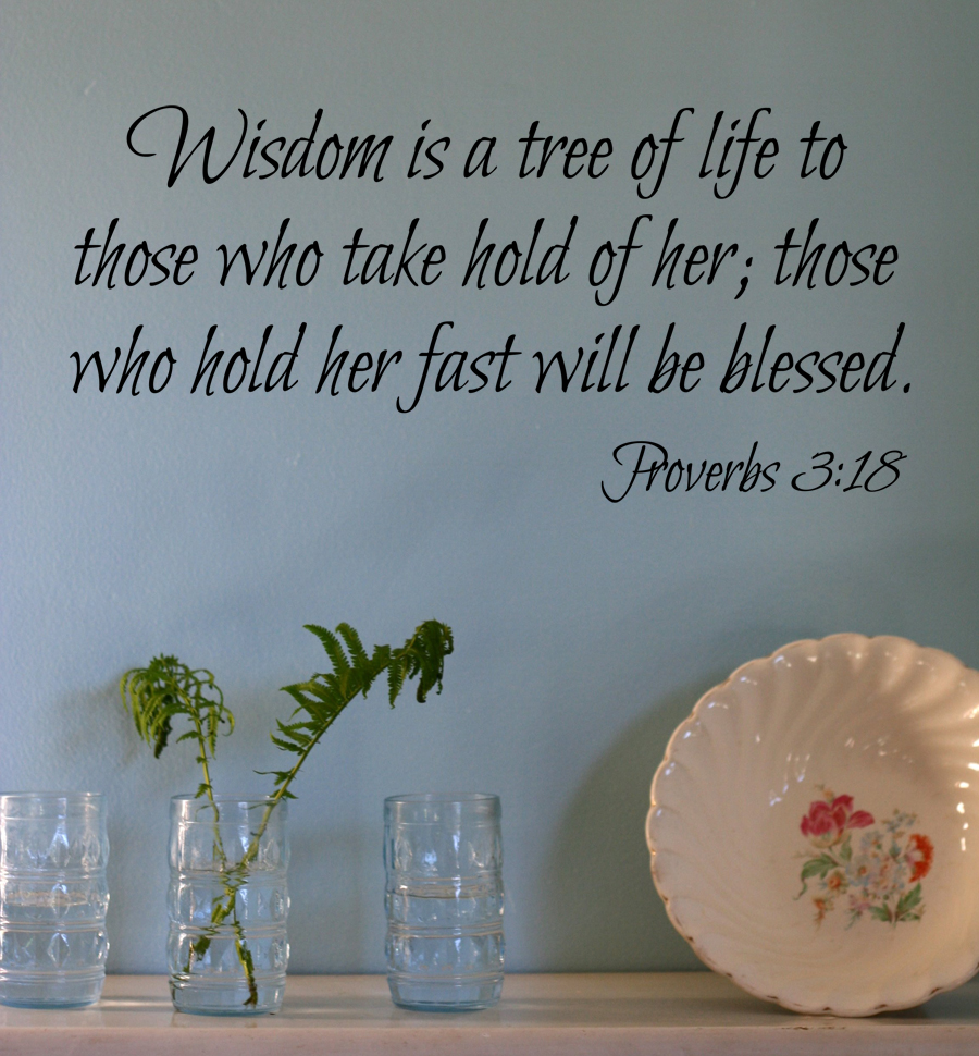 Wisdom Is A Tree Wall Decal Trading Phrases